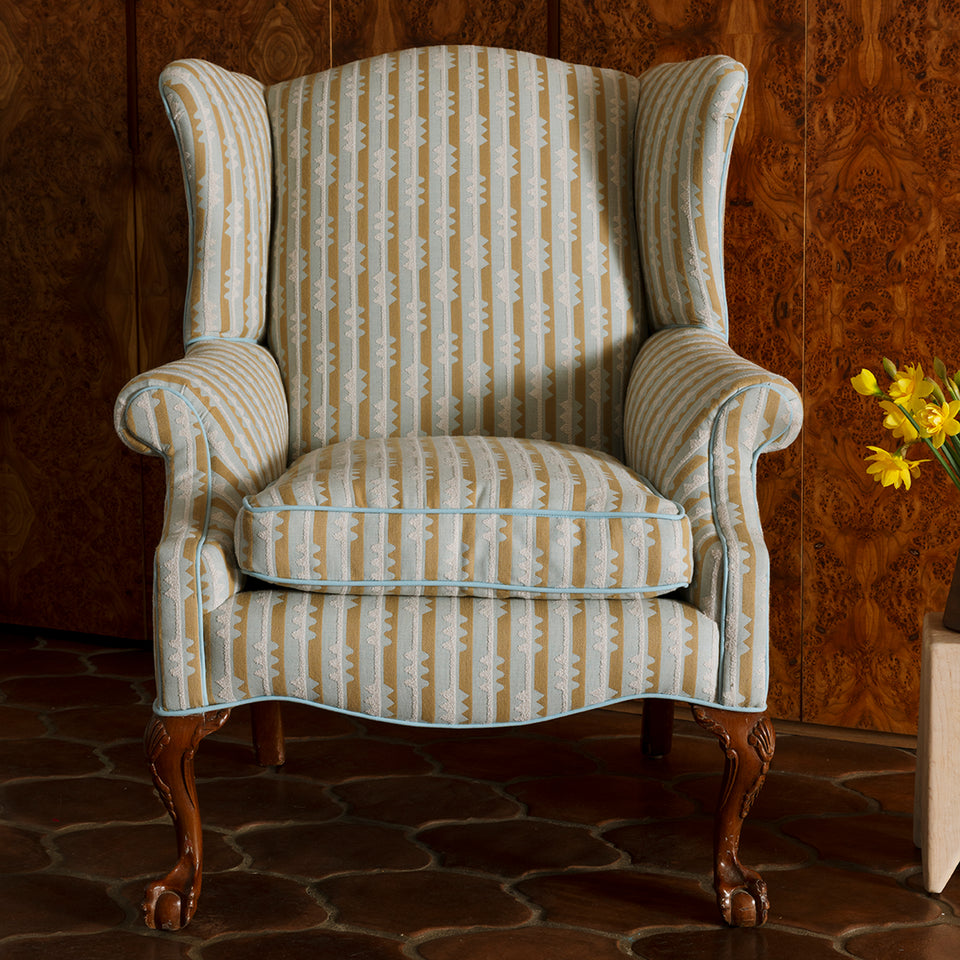Spindle Stripe Fabric | Dune