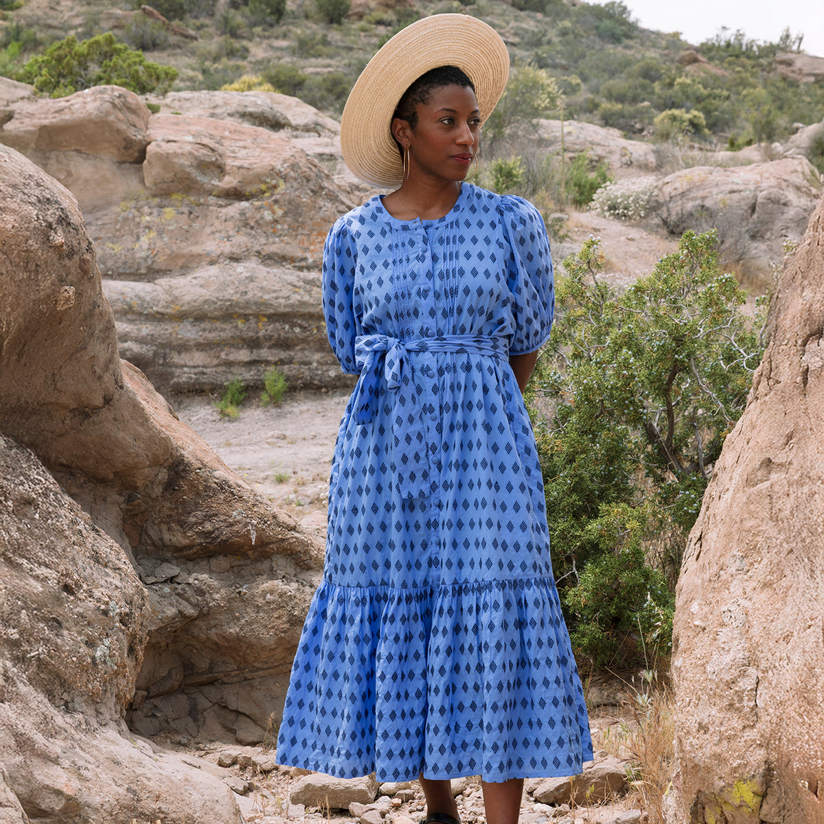 August Dress | Sapphire