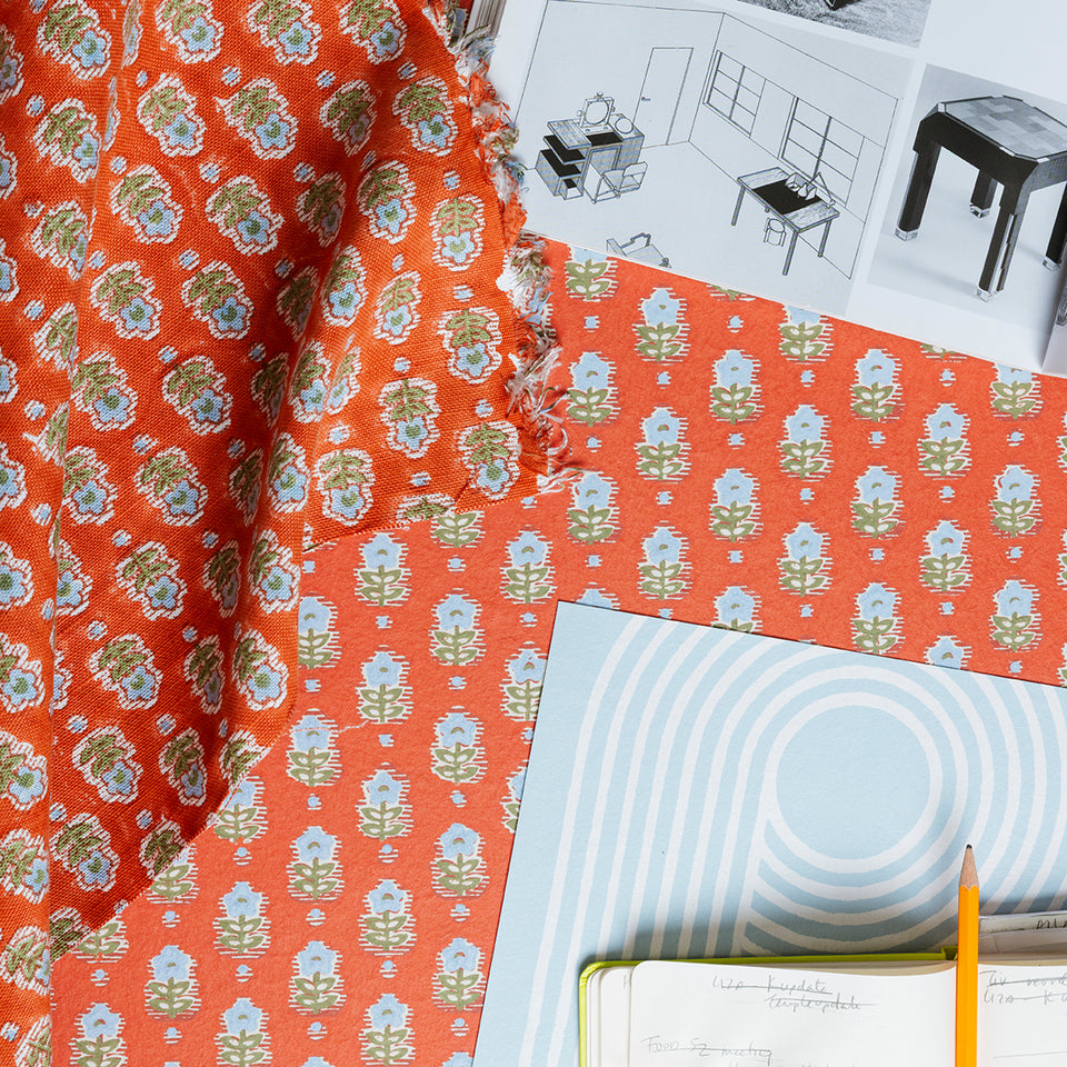 Periwinkle Fabric Swatch | Red Clay