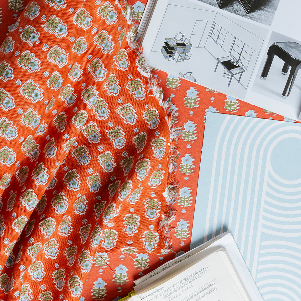 Periwinkle Fabric | Red Clay