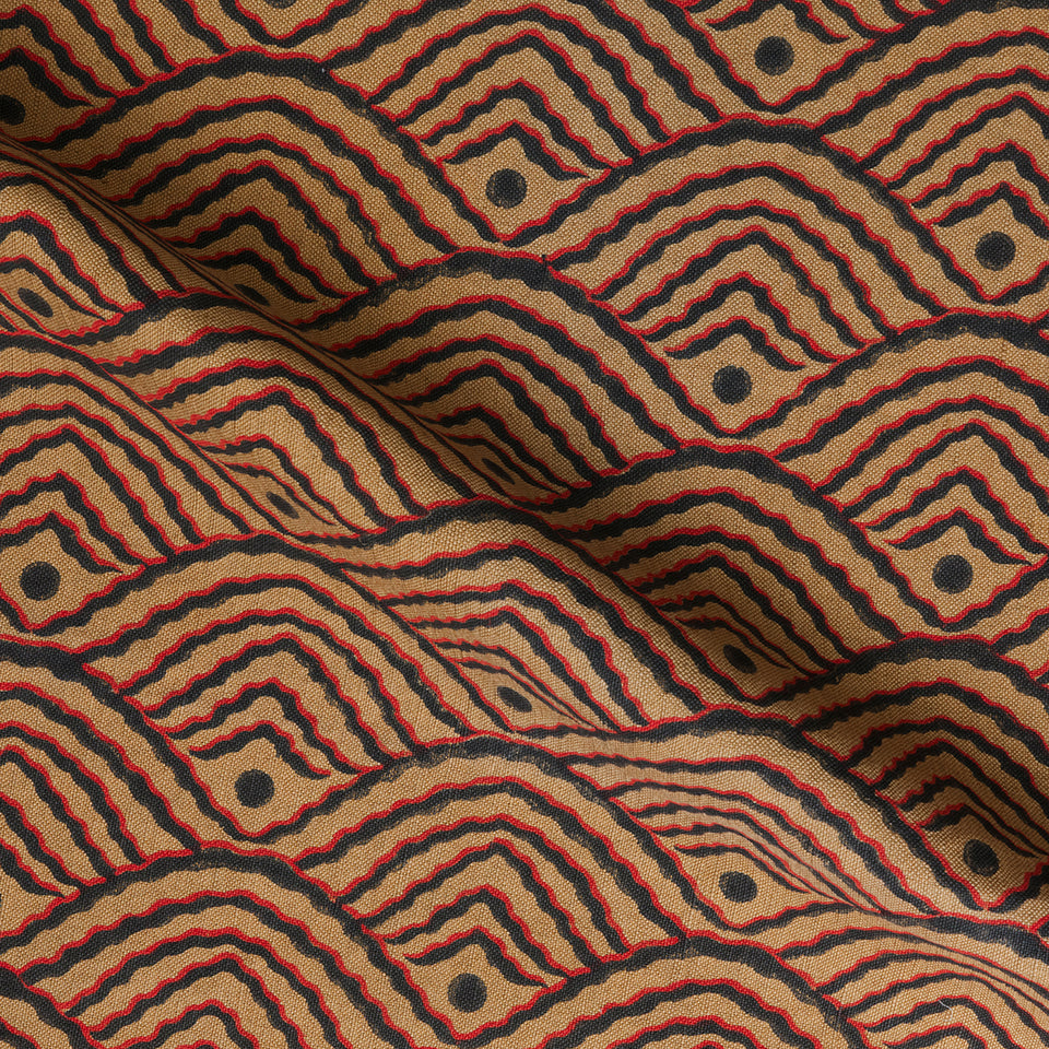 Valley Dot Fabric | Russet