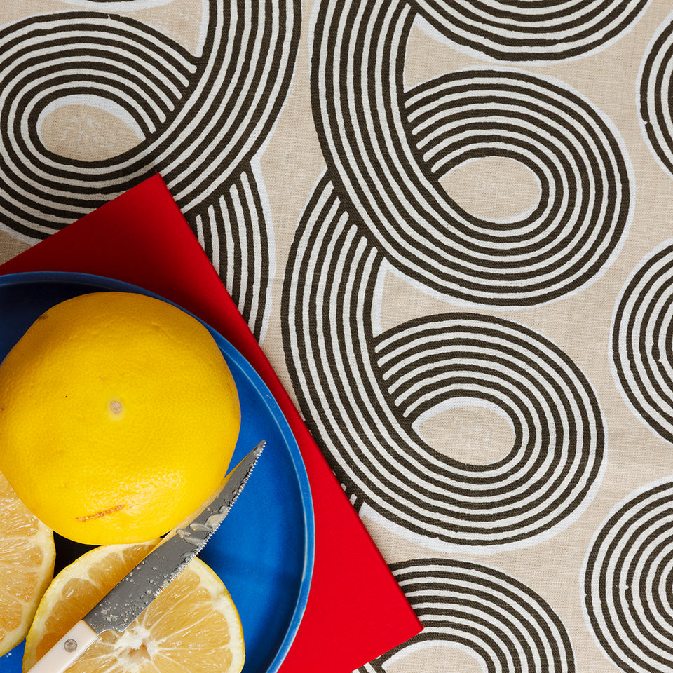 Loops Fabric Swatch | Licorice