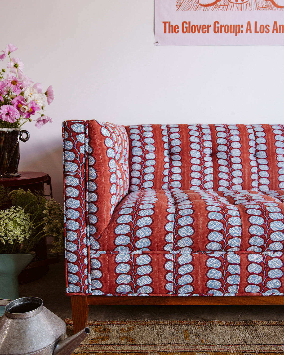 Beanstalk Fabric | Brick