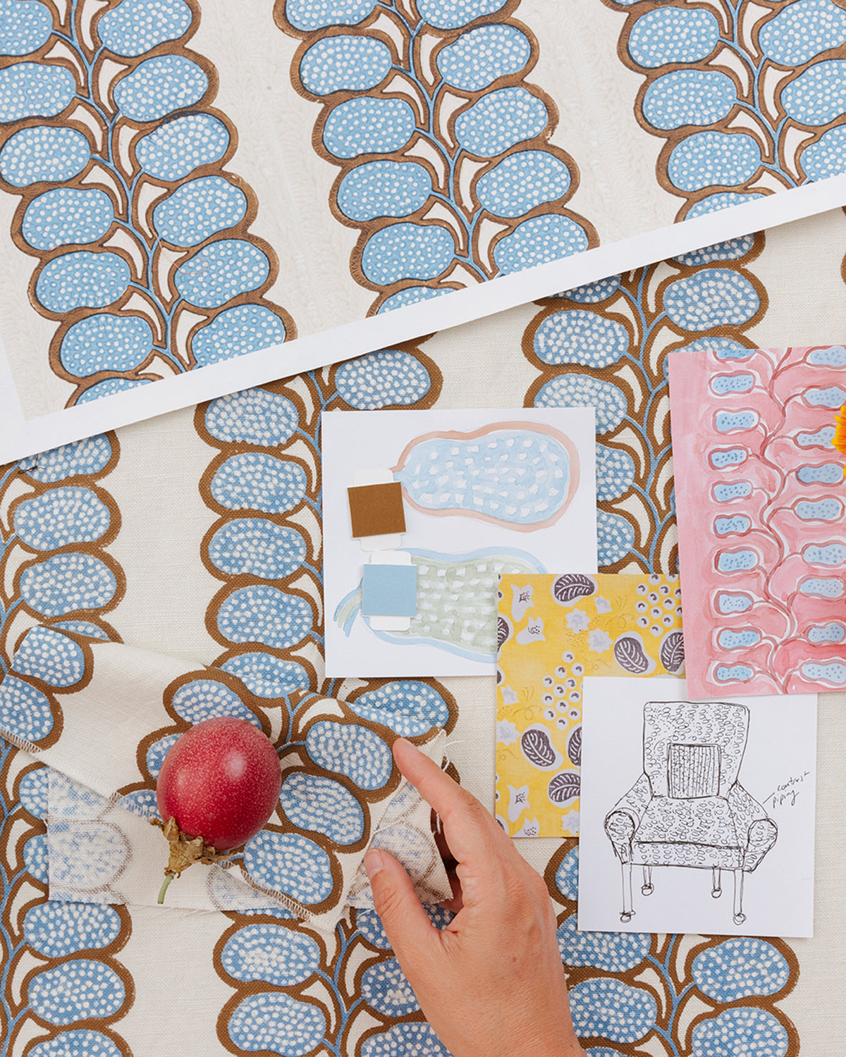 Beanstalk Fabric | Sky