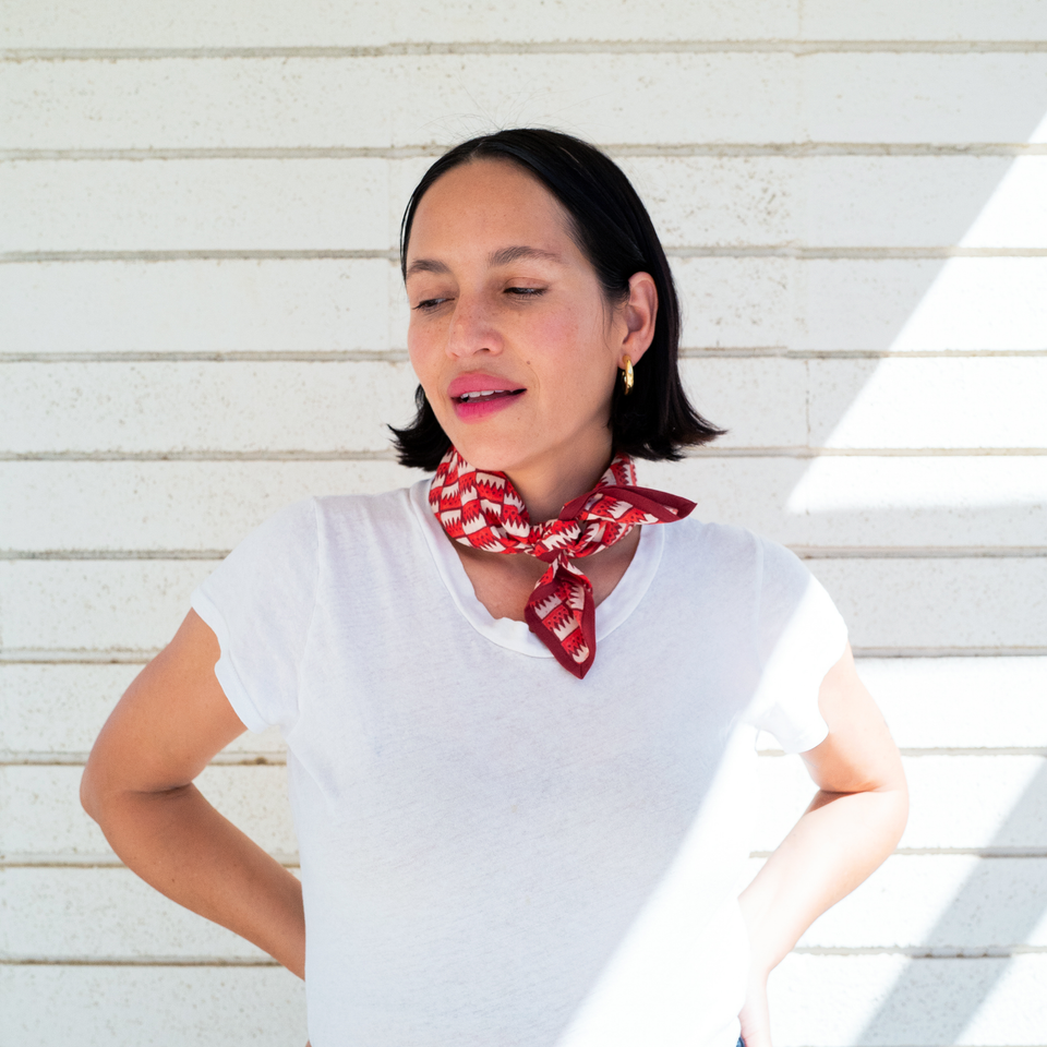 Cranberry Jigsaw Bandana