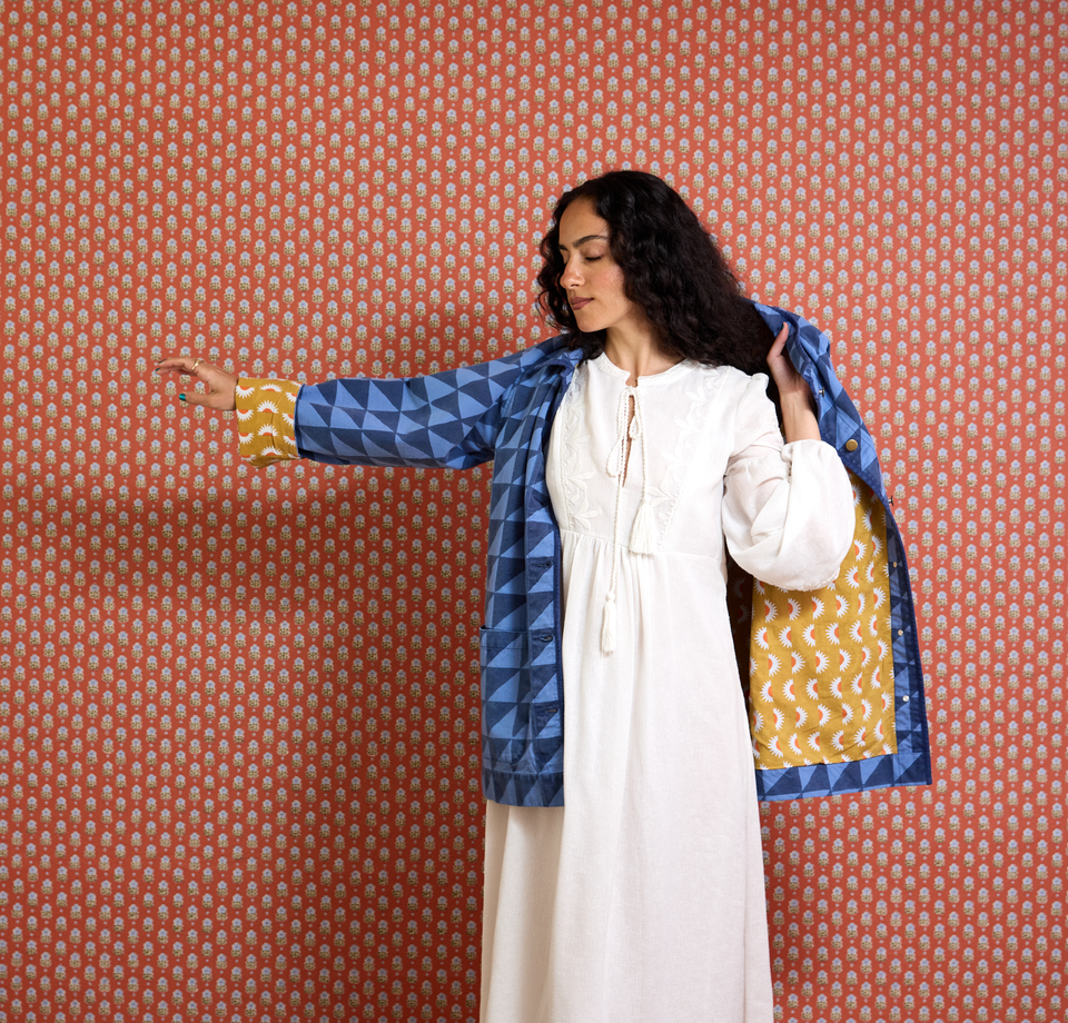Canyon Jacket | Lapis Check