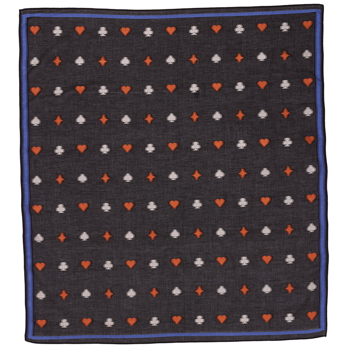 Spades Jacquard Silk Scarf