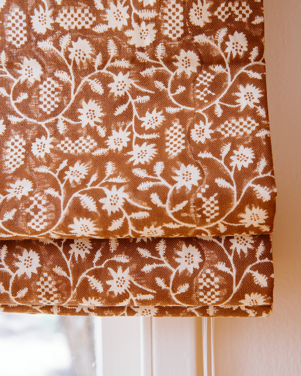 Clematis Fabric | Nut Brown