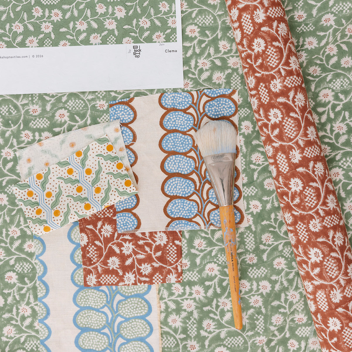 Clematis Fabric | Sage