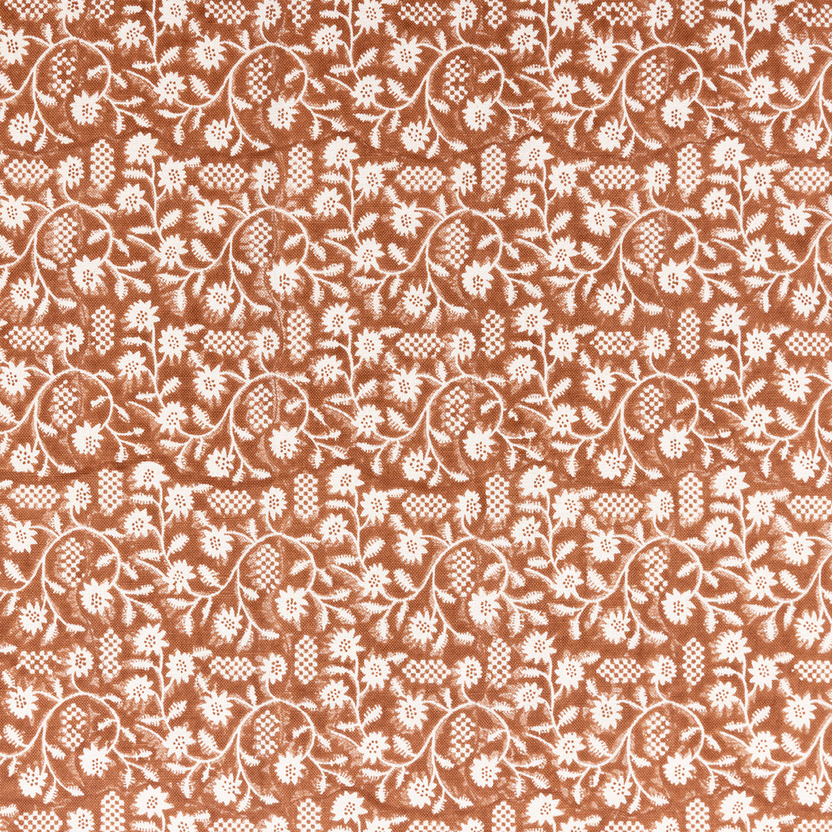Clematis Fabric Swatch | Nut Brown