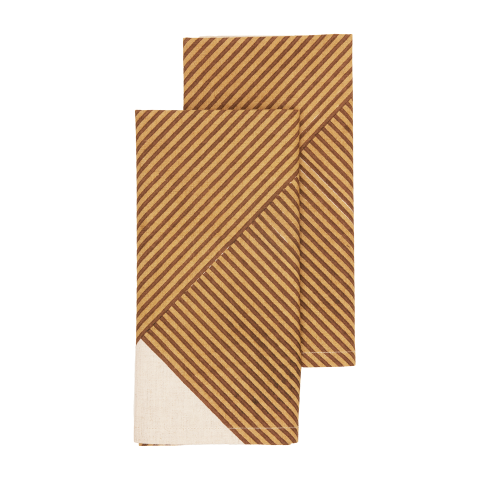 Nutmeg Crosshatch Napkin