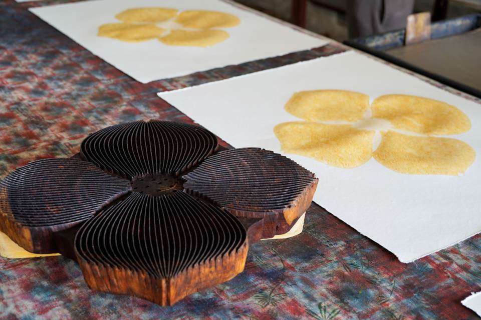 Dogwood | White | Woodblock Print