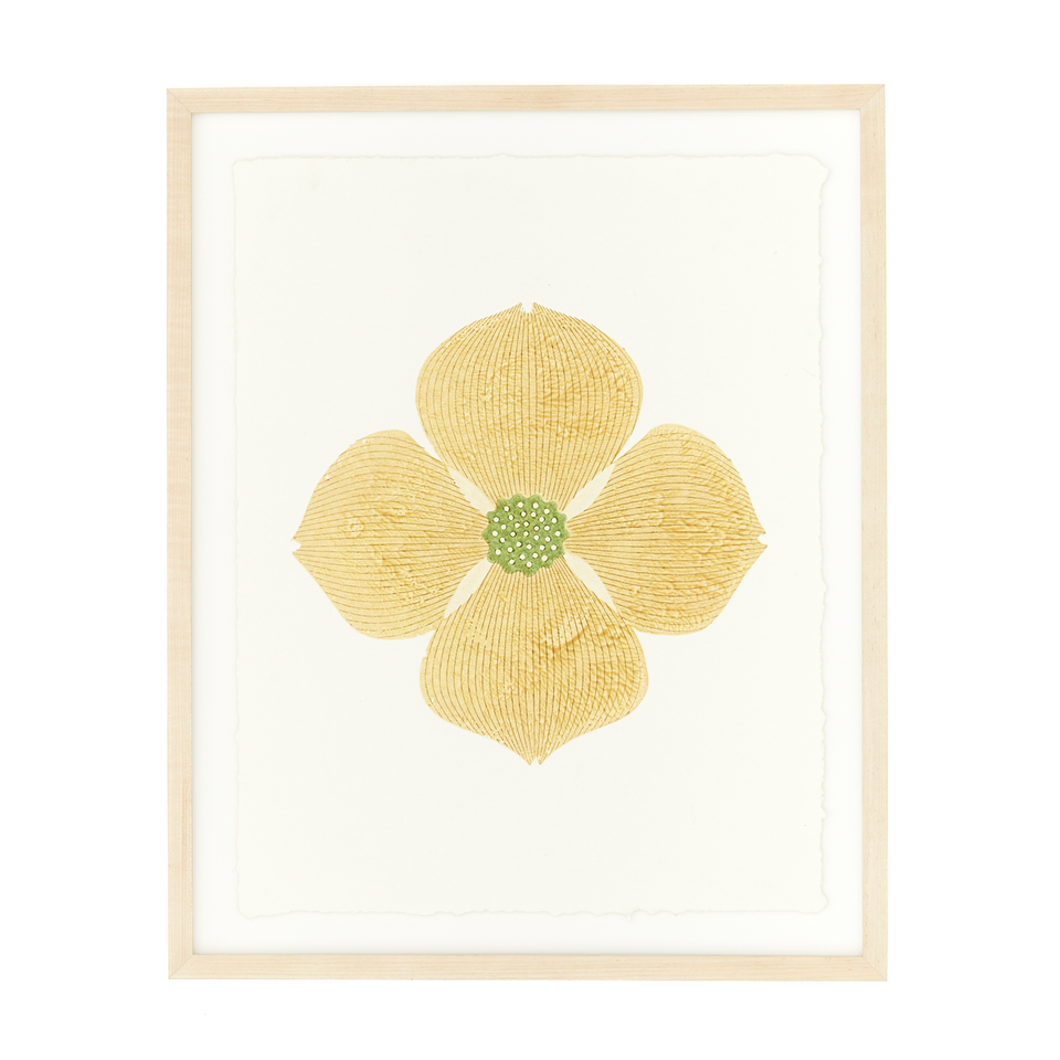 Dogwood | White | Woodblock Print