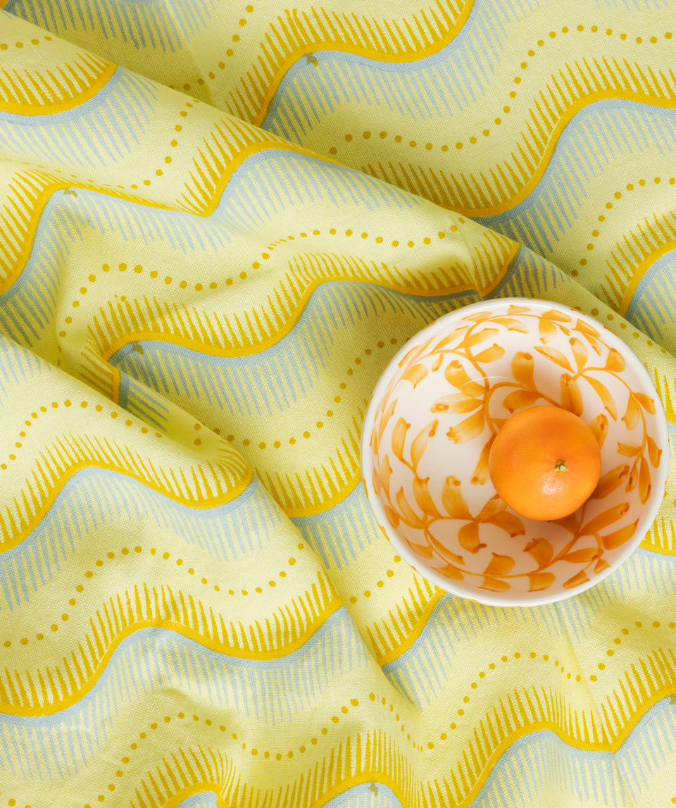 Little Zipper Fabric | Lemon