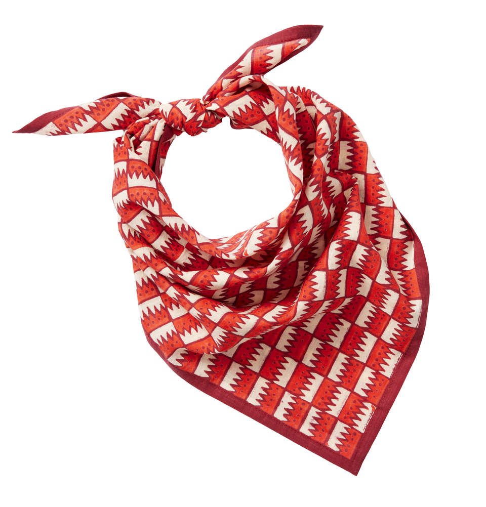 Cranberry Jigsaw Bandana