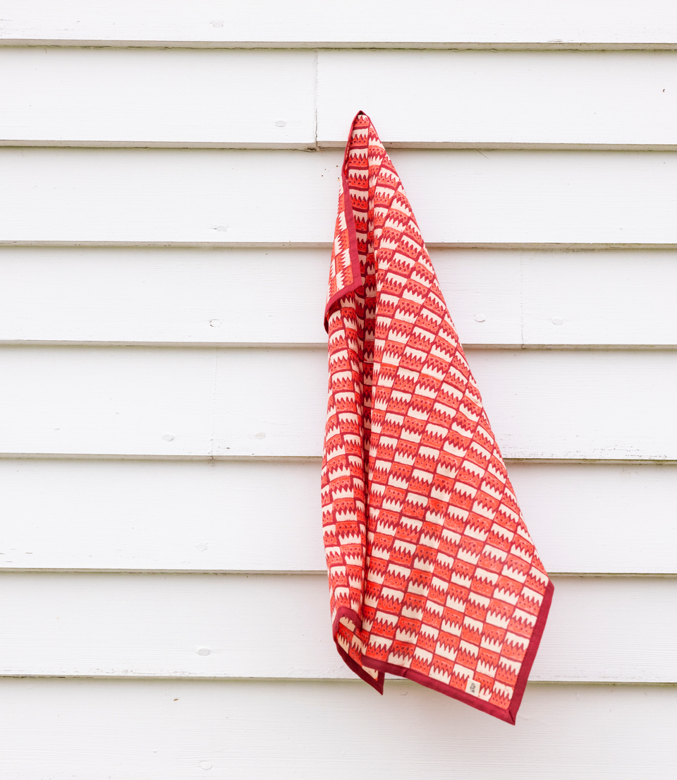 Cranberry Jigsaw Bandana