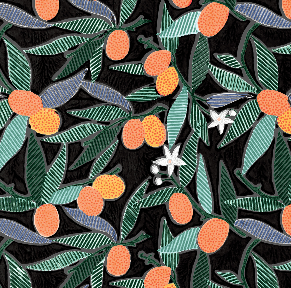 Kumquats Wallpaper Sample | Tango - Large