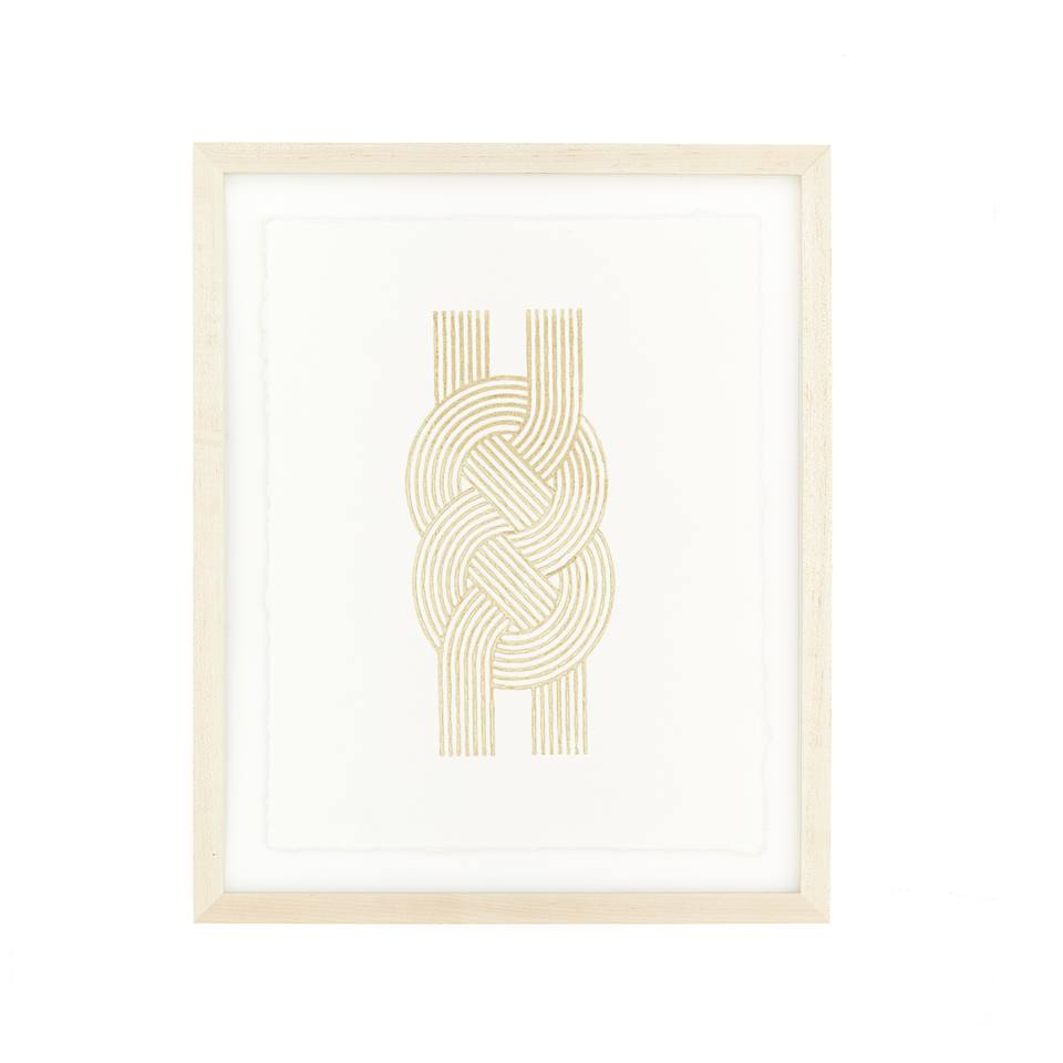 Knot | Sand | Woodblock Print