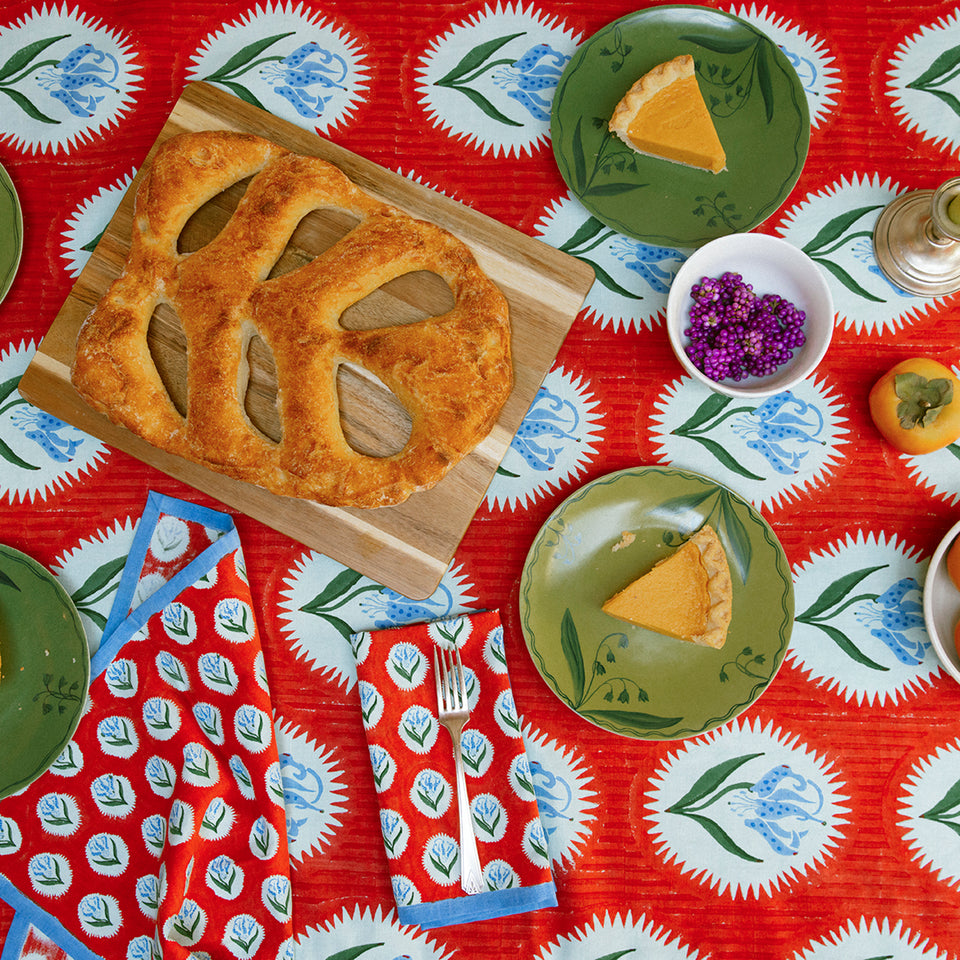 Scarlet Tiger Lily Tablecloth