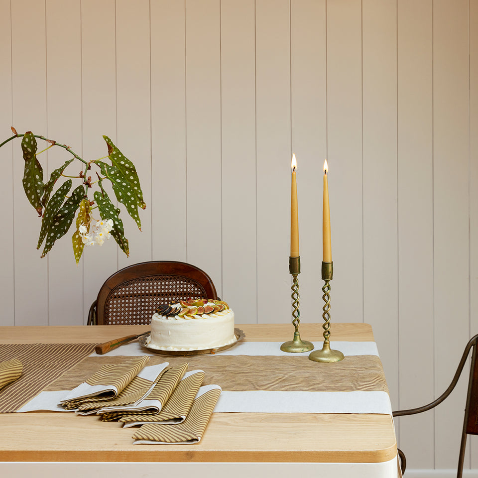 Nutmeg Crosshatch Napkin