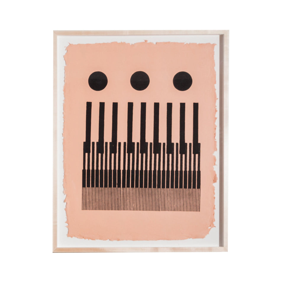 Piano | Woodblock Print