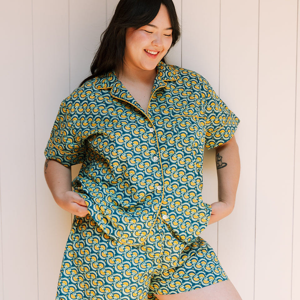 Short Pajama Set | Marigold