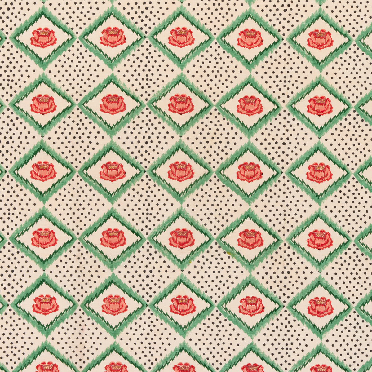 Peony Fabric Swatch | Cream
