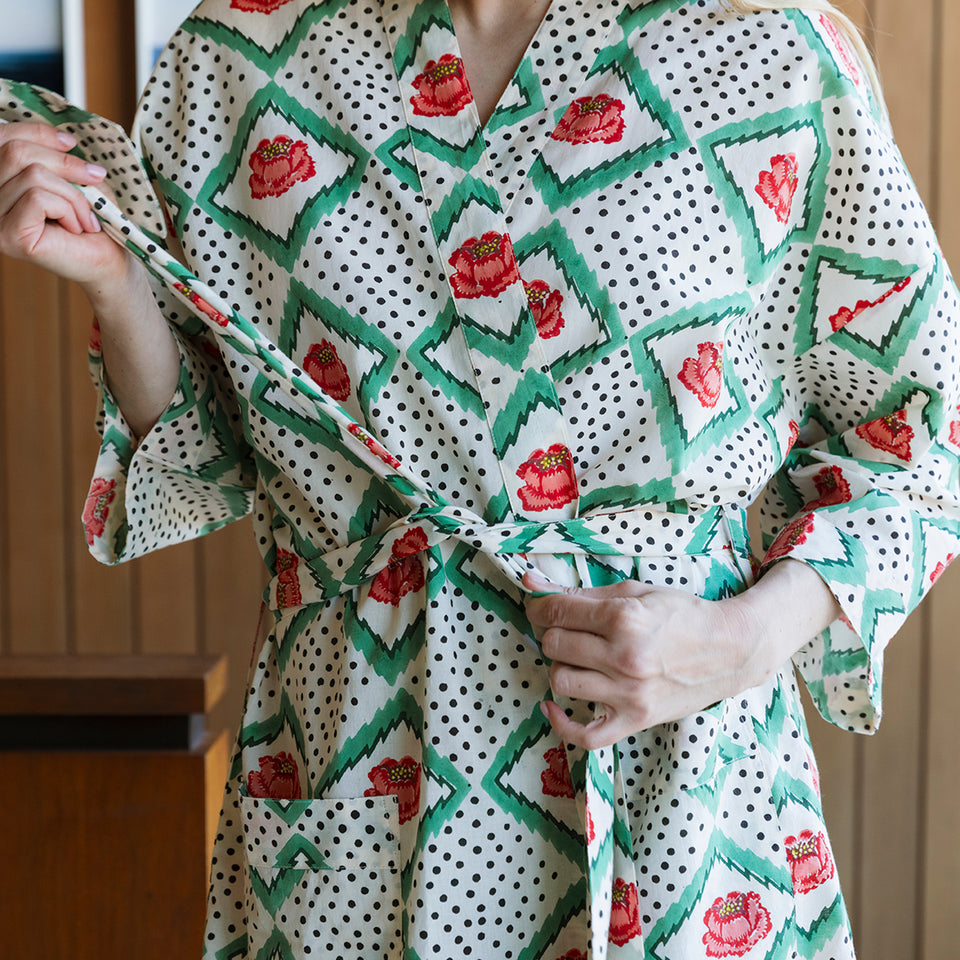 Peony Robe | Cream