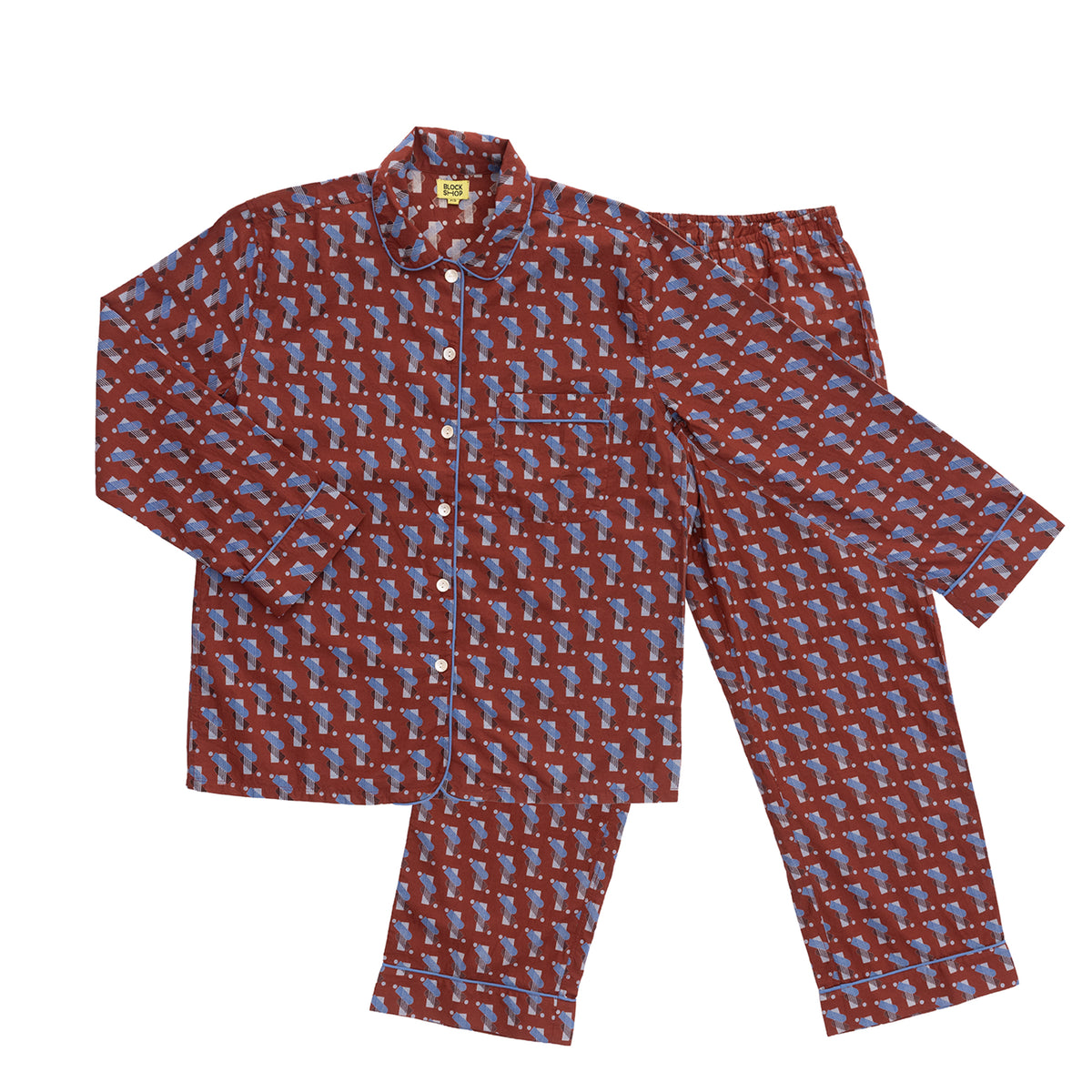 Raj Pajama Set | Maroon