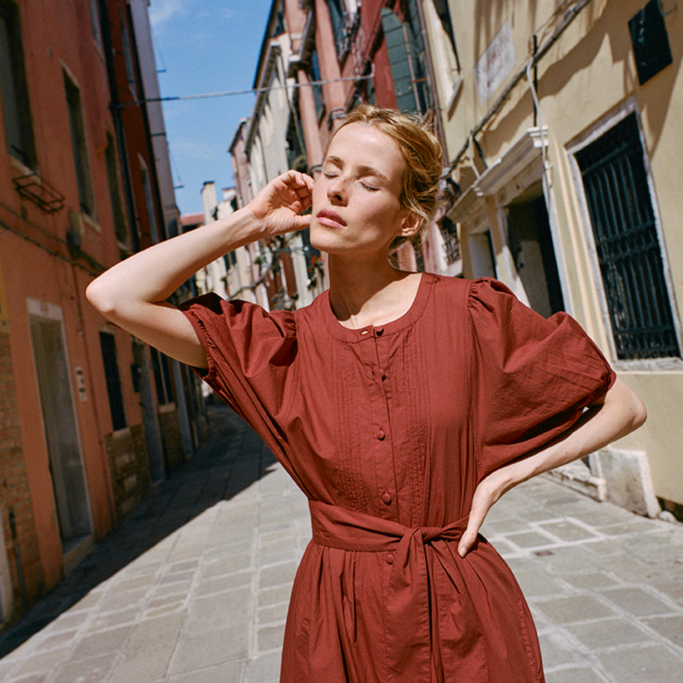 August Dress | Russet