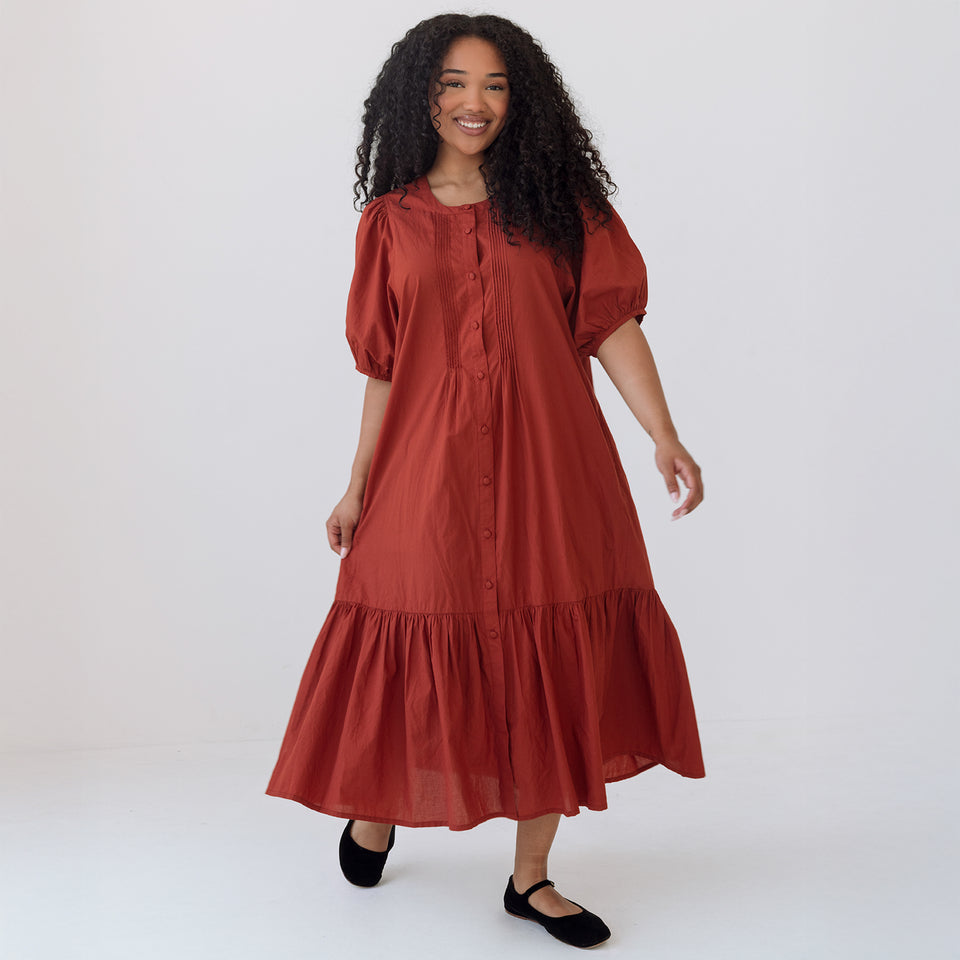 August Dress | Russet