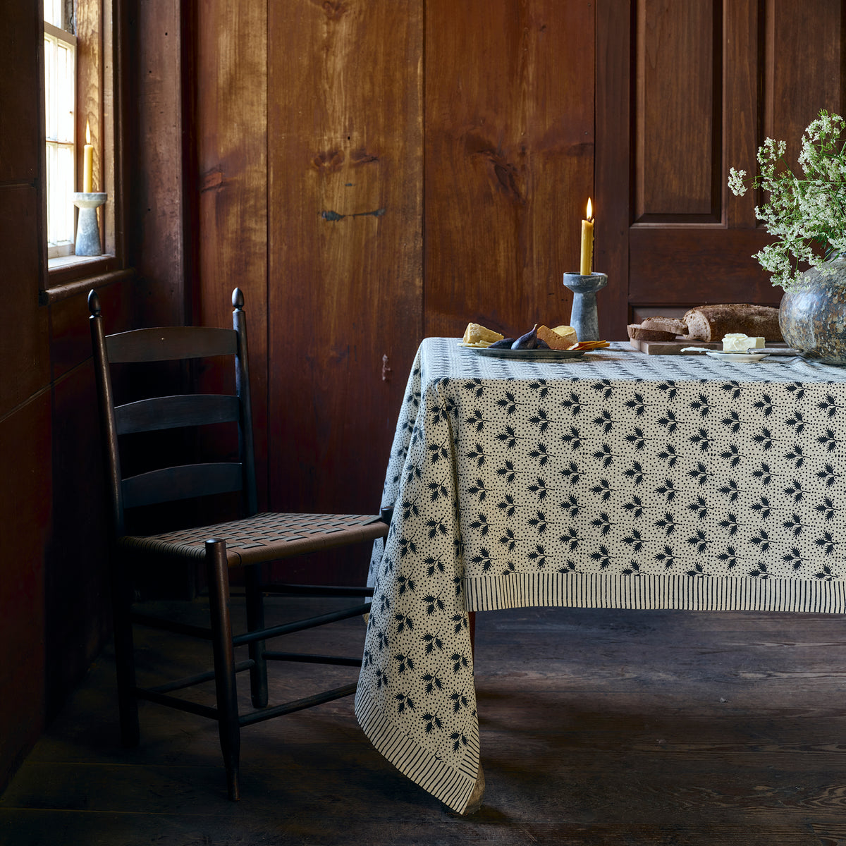 Flaming Leaf Tablecloth | Linen