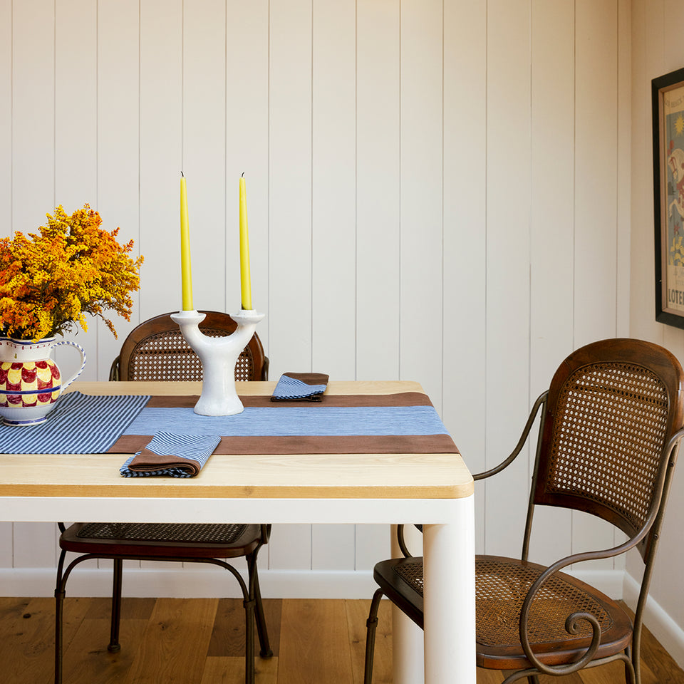 Sapphire Crosshatch Runner