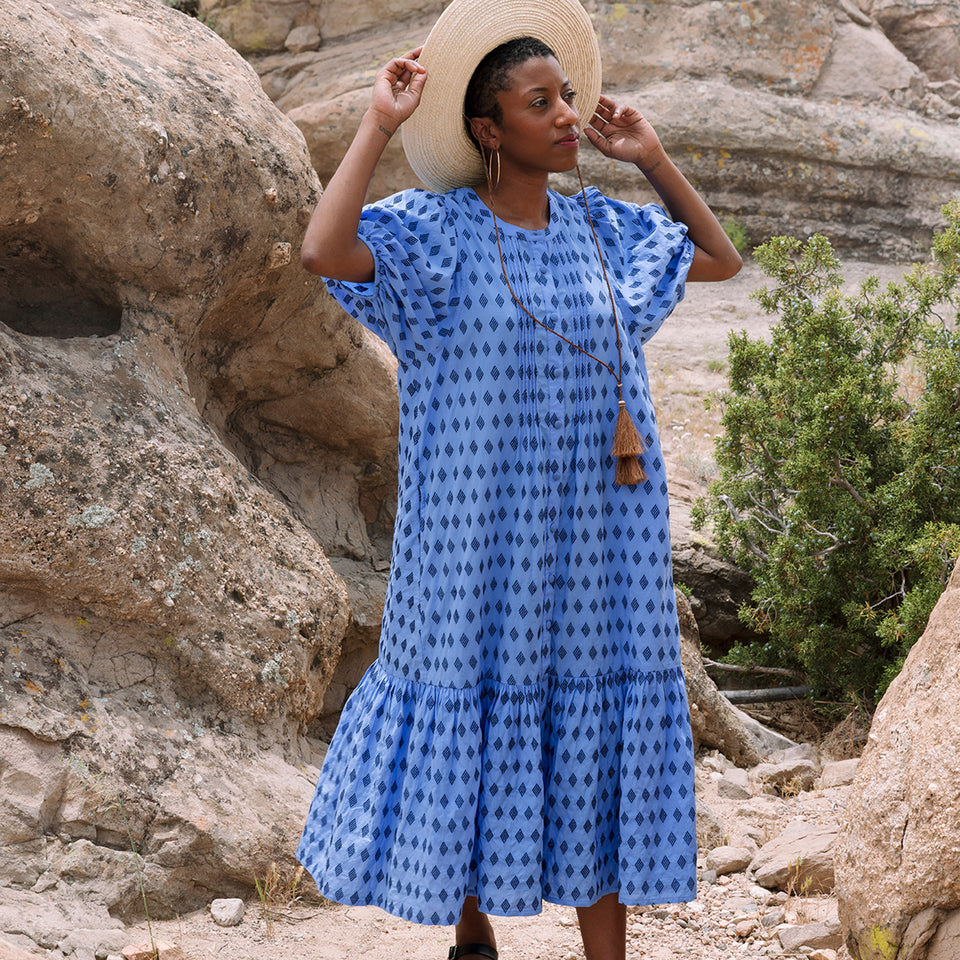 August Dress | Sapphire