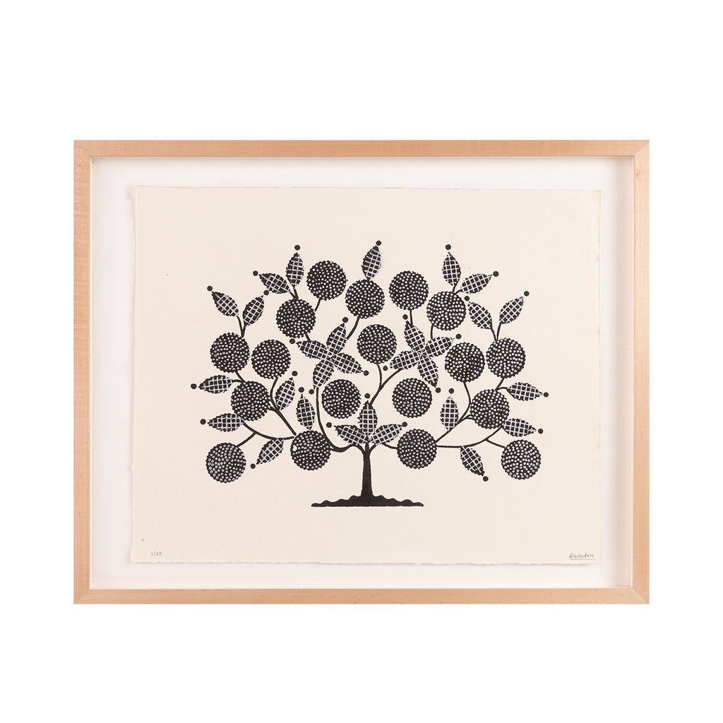 Tree of Life | Woodblock Print | Black & White – Block Shop