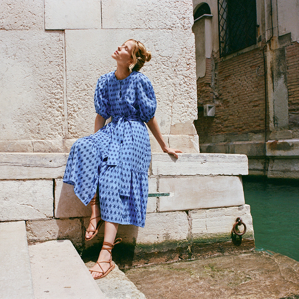 August Dress | Sapphire