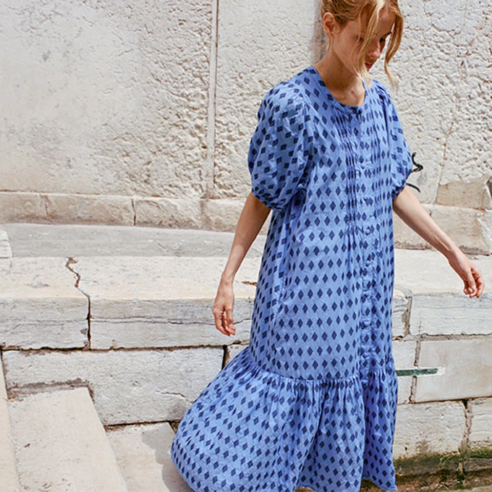August Dress | Sapphire