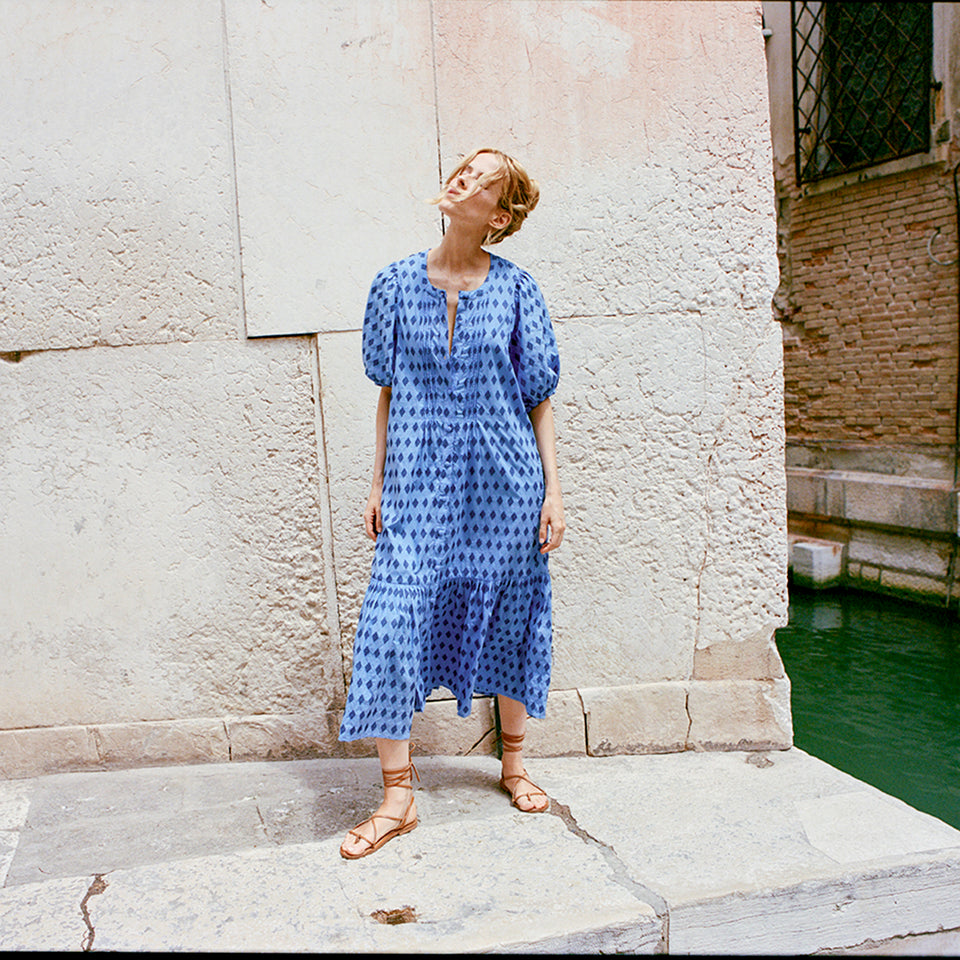 August Dress | Sapphire