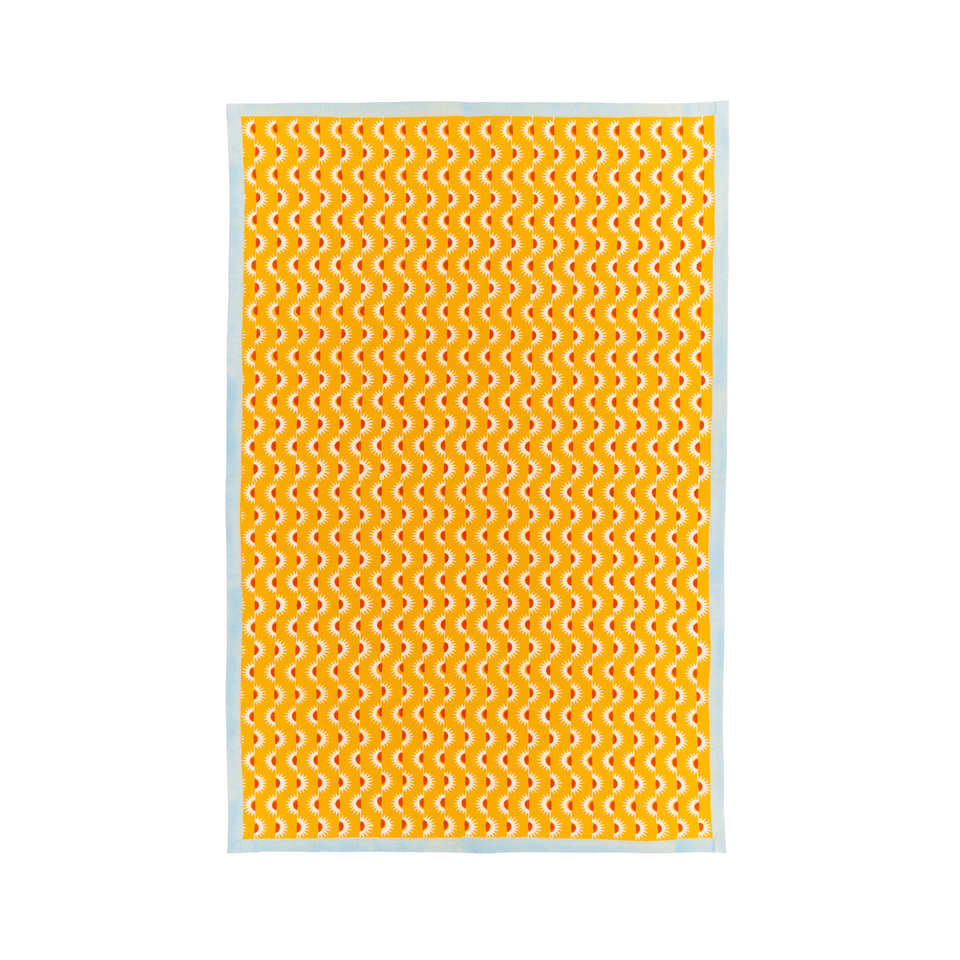 Goldenrod Suns Tea Towel
