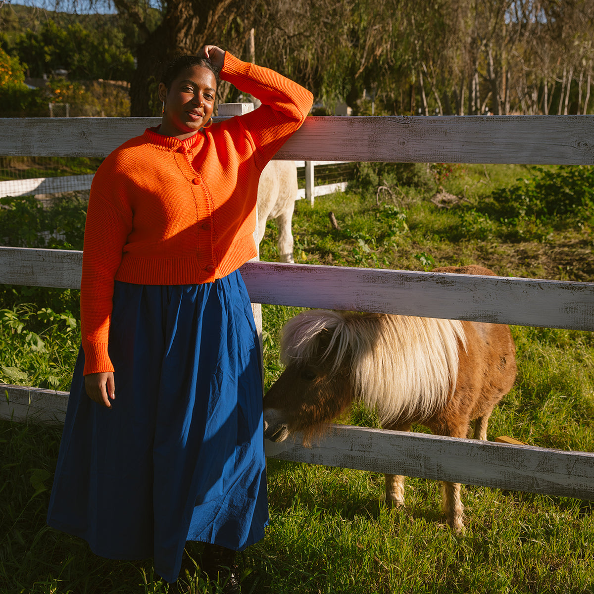 Hilma Cardigan | Tangerine