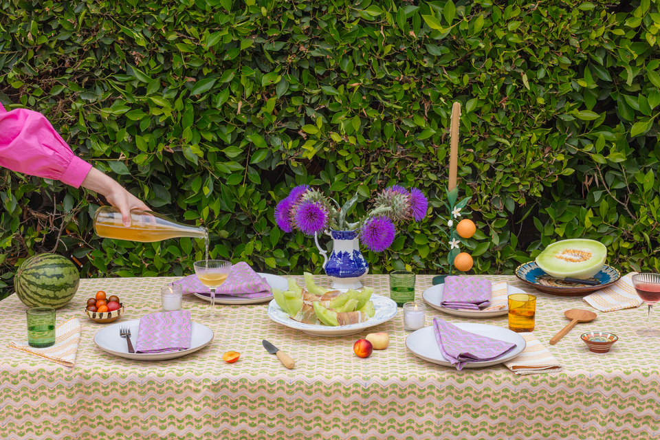 Thistle Tablecloth | Melon