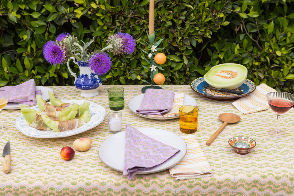 Thistle Tablecloth | Melon