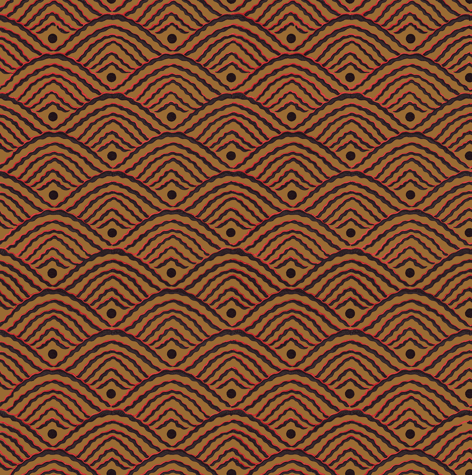 Valley Dot Wallpaper Sample | Russet