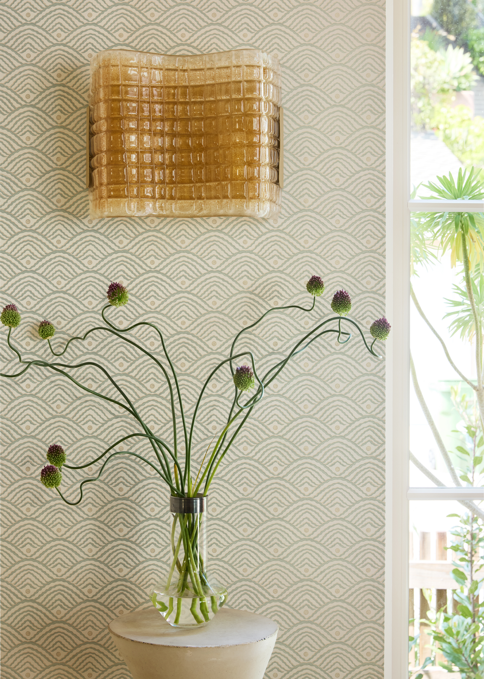 Valley Dot Wallpaper Sample | Sage