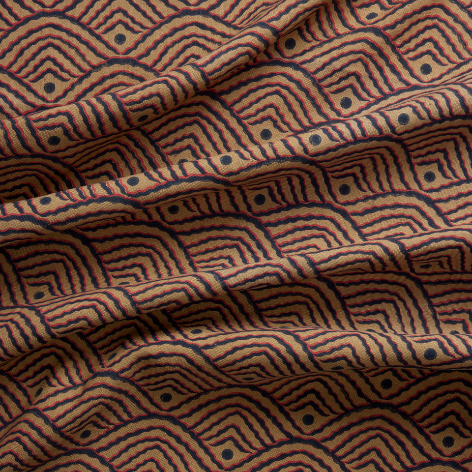 Valley Dot Fabric | Russet
