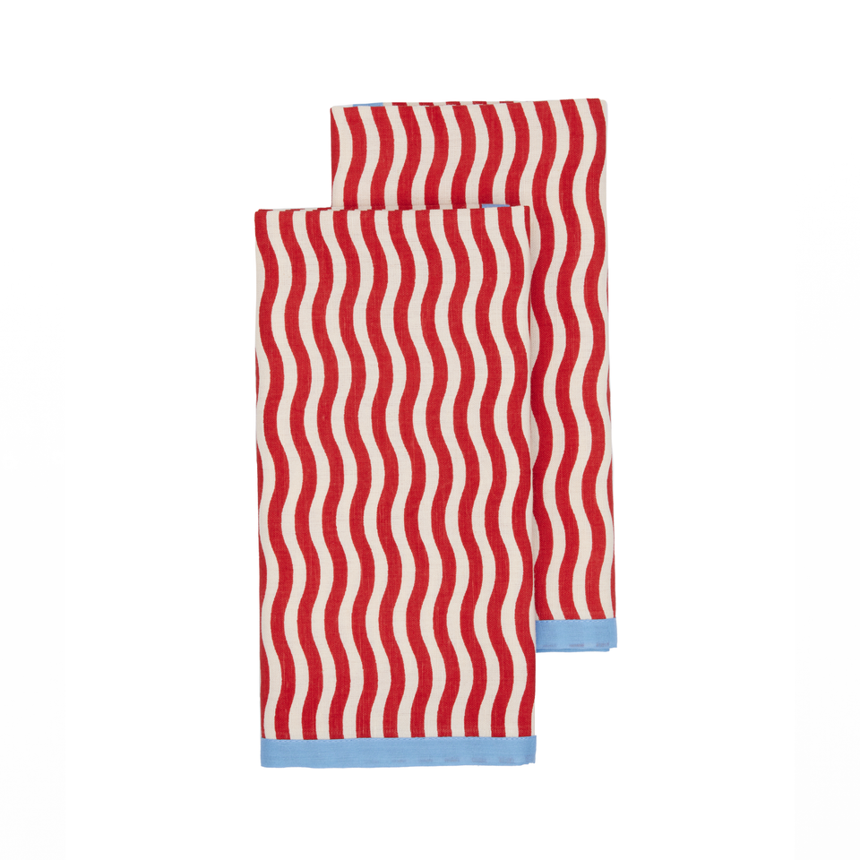 Red Wiggle Stripe Napkin