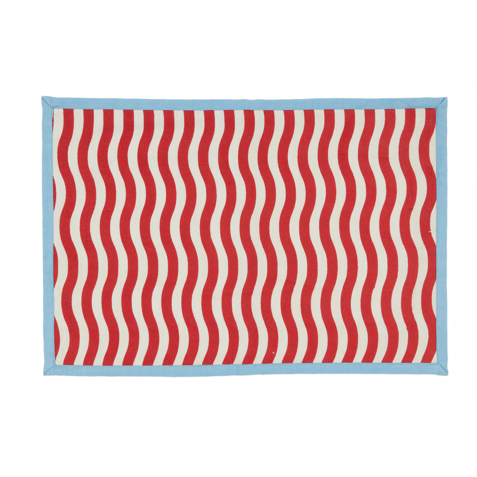 Red Wiggle Stripe Placemat
