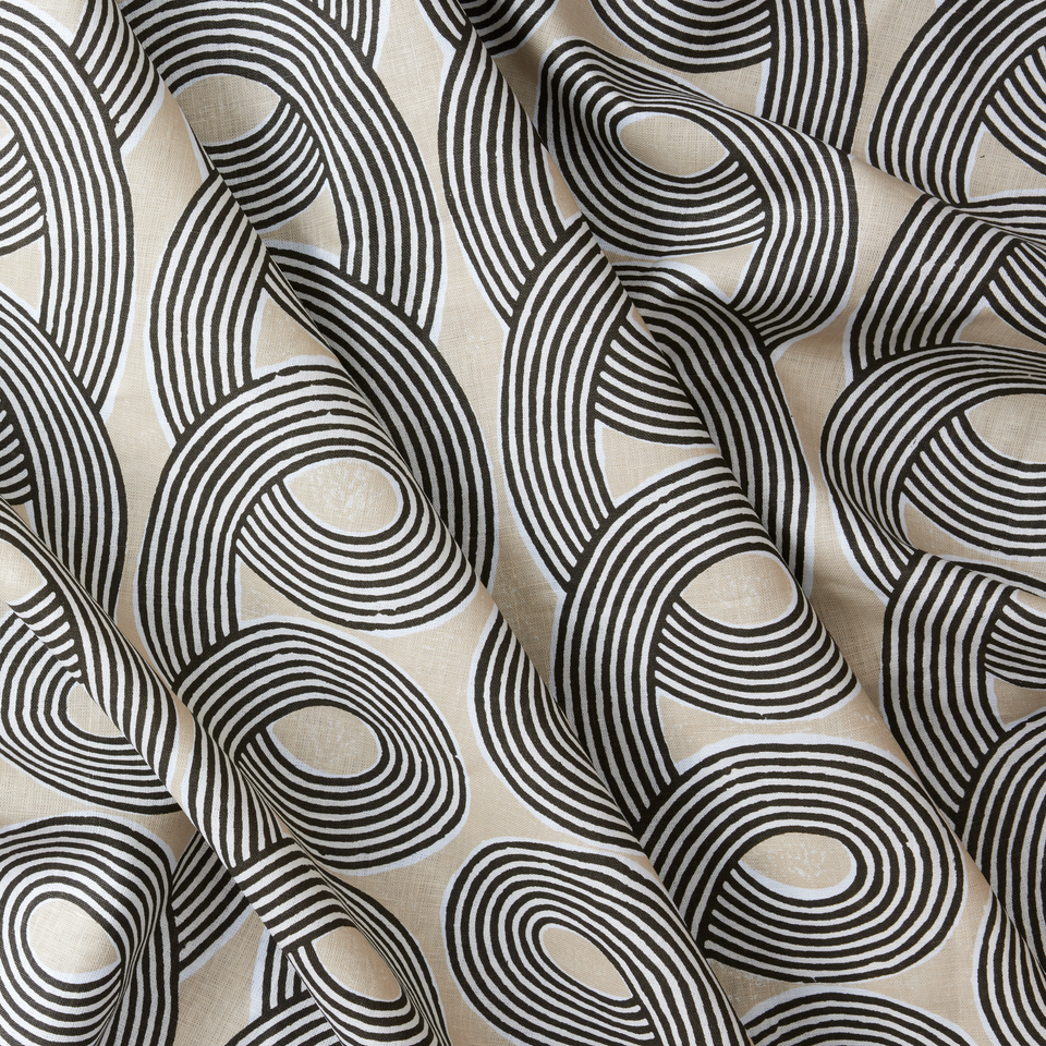 Loops Fabric Swatch | Licorice