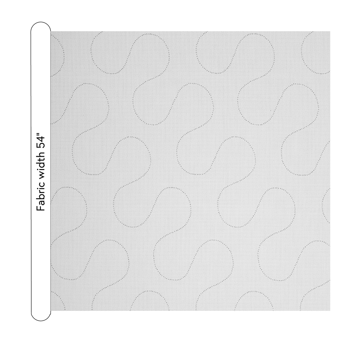 Serpentine Fabric | Snow