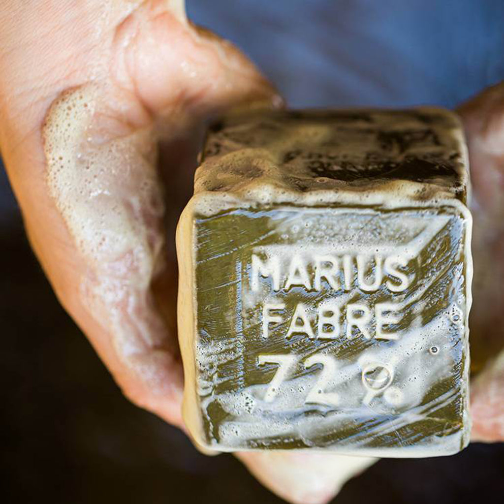 MARIUS FABRE Savon De Marseille – Olivenöl & Verbena, 250 G, Grüne Kernseife